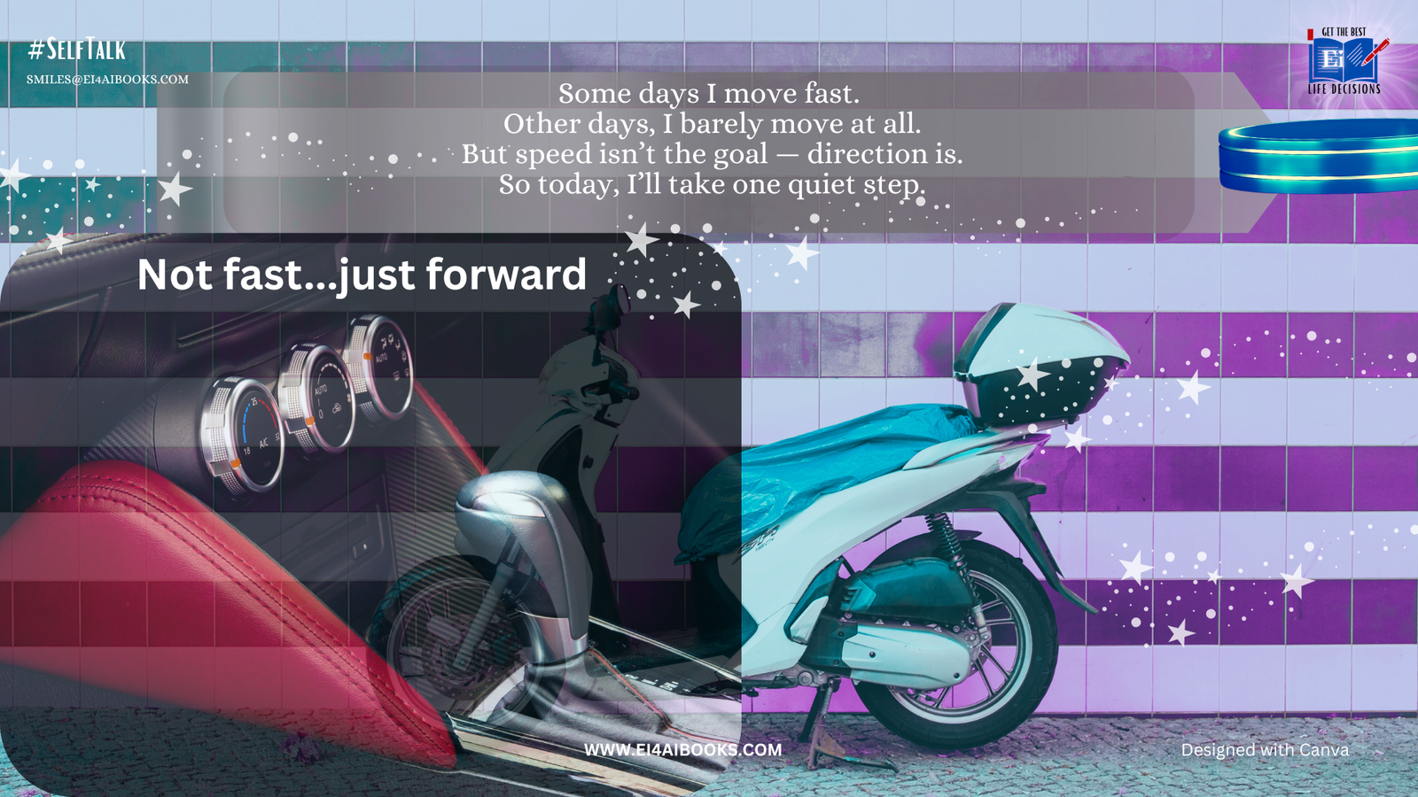 Not fast...Forward in right direction